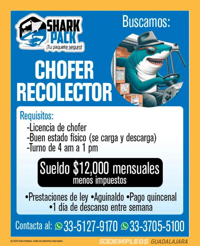 Vacante de empleo en Guadalajara publicada el 2026-06-05 en Solo Empleos