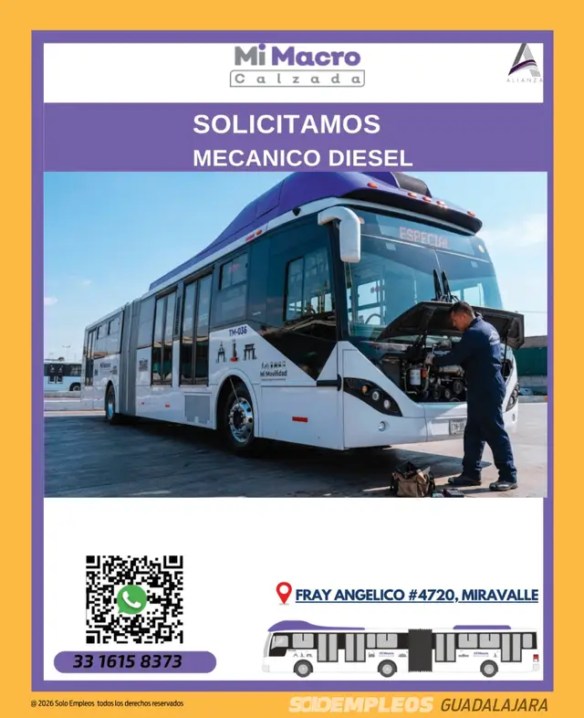 Vacante de empleo en Guadalajara publicada el 2026-07-24 en Solo Empleos