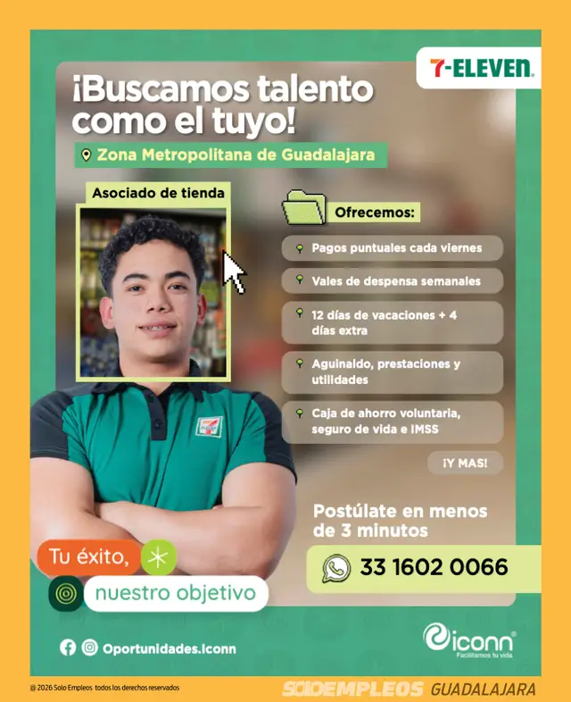 Vacante de empleo en Guadalajara publicada el 2026-07-24 en Solo Empleos