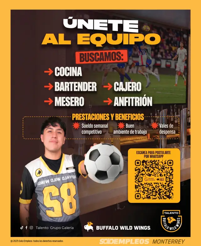 Vacante de empleo en Monterrey publicada el 2026-06-05 en Solo Empleos