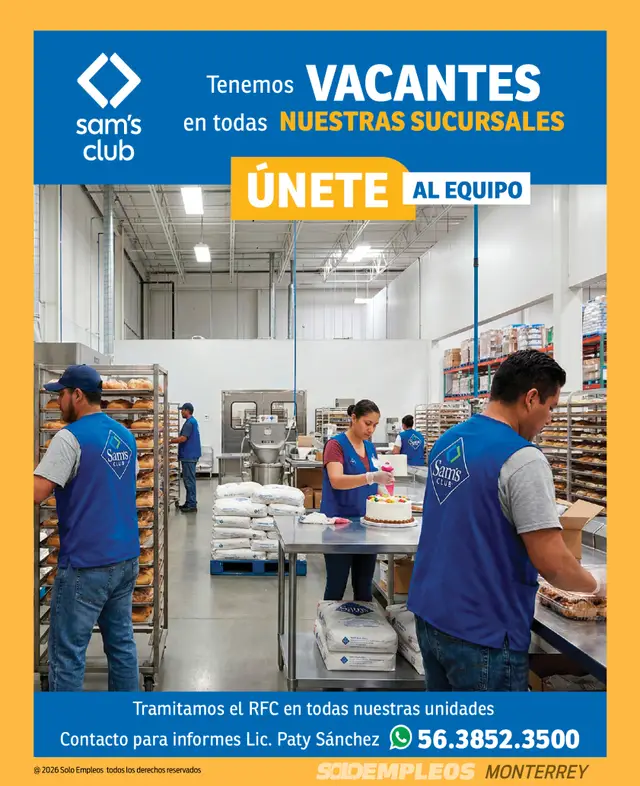Vacante de empleo en Monterrey publicada el 2026-06-05 en Solo Empleos