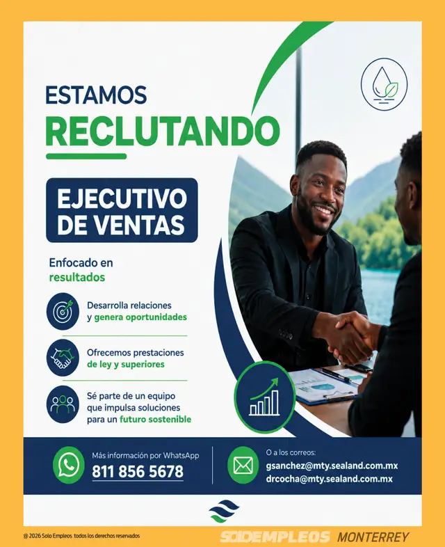 Vacante de empleo en Monterrey publicada el 2026-07-17 en Solo Empleos